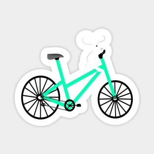 Bunny On A Bicycle Sticker